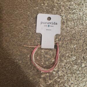New Pura Vida Pink and White Bracelet